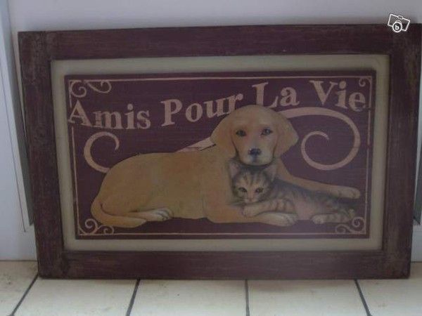 Magnifique Tableau cadre horloge ancien en relief TENNIS de chez